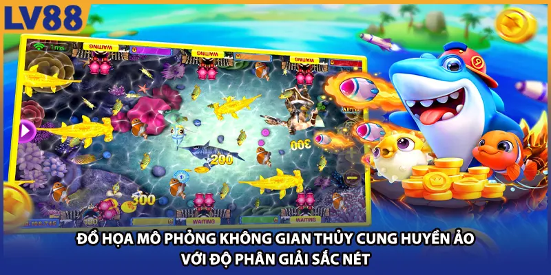 Đồ họa mô phỏng không gian thủy cung huyền ảo với độ phân giải sắc nét.
