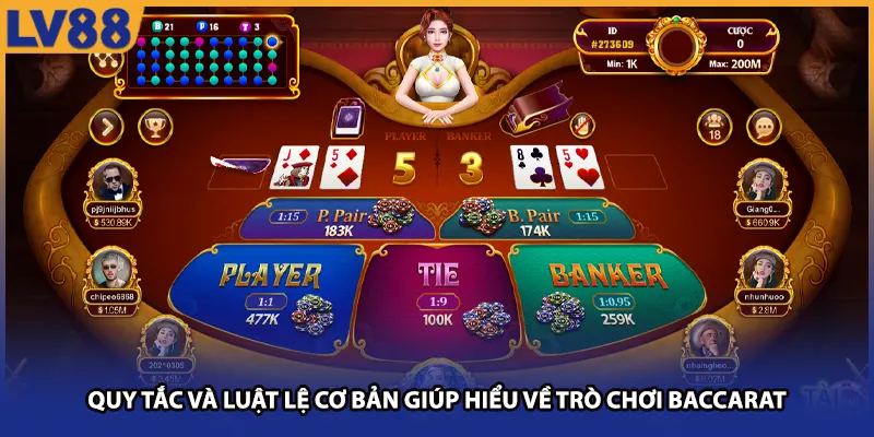 Quy tắc và luật lệ cơ bản giúp hiểu về trò chơi baccarat